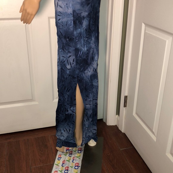 Michael Blair Blue Dress 12 - Picture 5 of 7